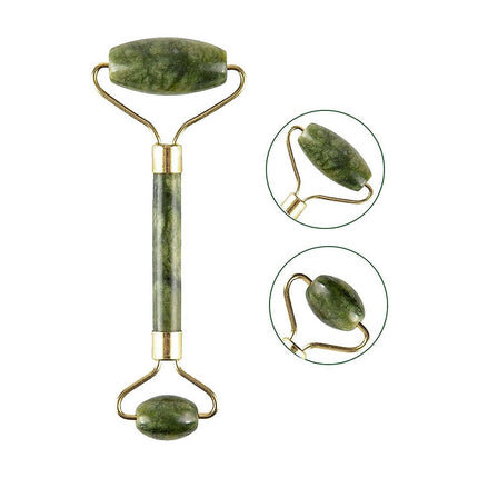 Rodillo Facial Masajeador de Piedra Jade