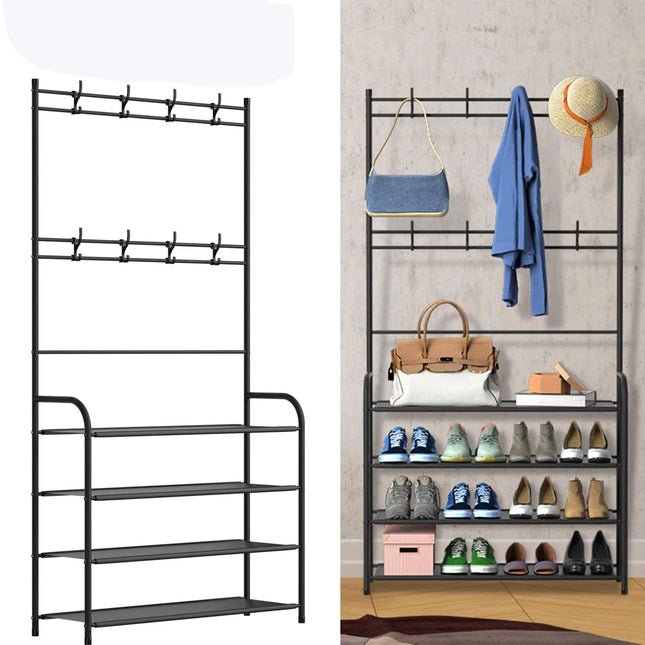 Zapatera con Colgador 4 Niveles