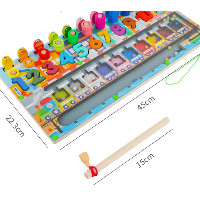 TABLERO DIDACTICO DE MADERA PARA NIÑOS