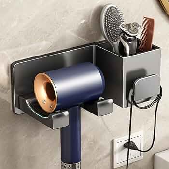 Soporte para secador de pelo, 3 en 1