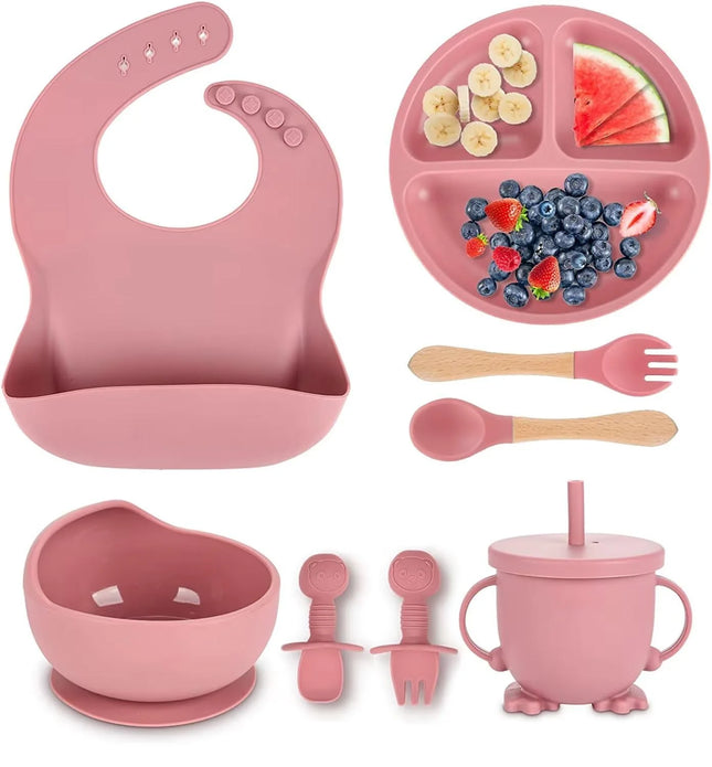Set Vajilla de Silicona Antideslizante para Bebé