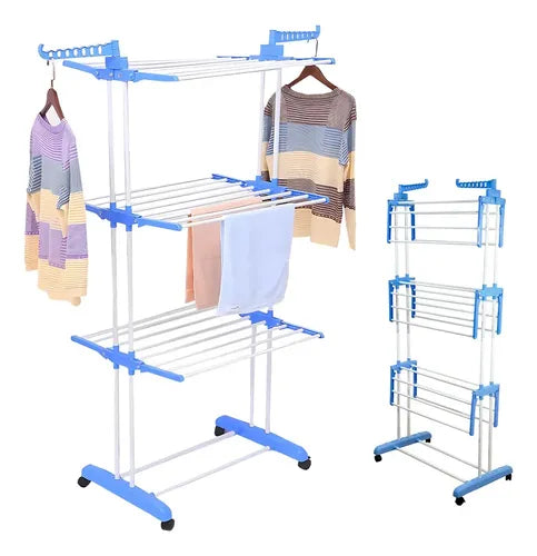 Tendedero de Ropa Plegable 4 Niveles Multifuncional