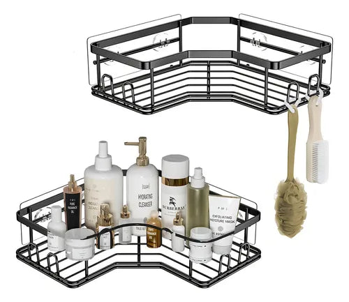 Estante Esquinero de Ducha Adhesivo Metálico -  1 unidad
