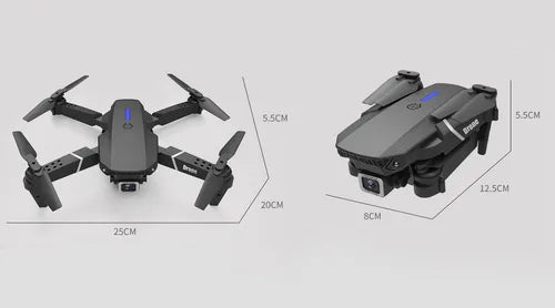 Drone E88 Pro Plegable con Cámara 4K y Control Remoto