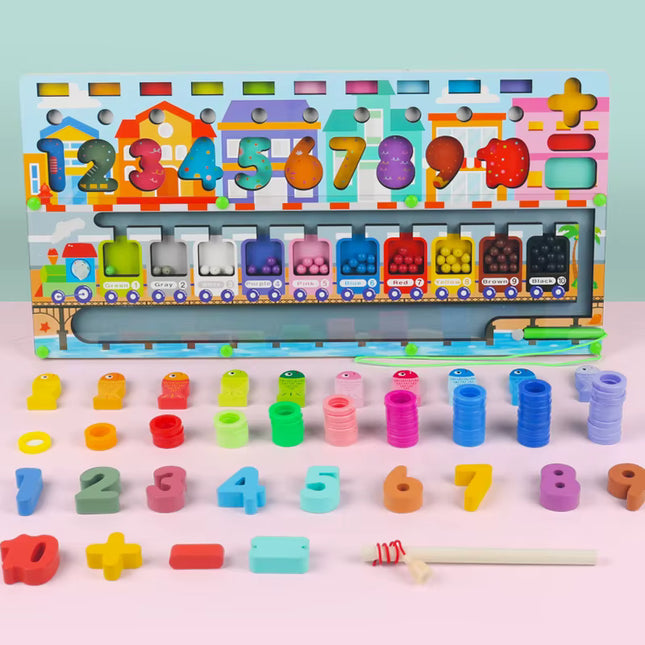 TABLERO DIDACTICO DE MADERA PARA NIÑOS