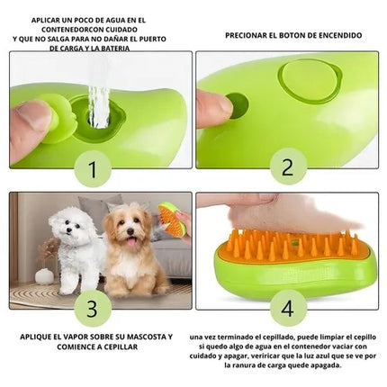 Cepillo a Vapor para Mascotas