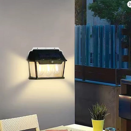 Lámpara Solar de pared 3 Focos con Sensor Inteligente